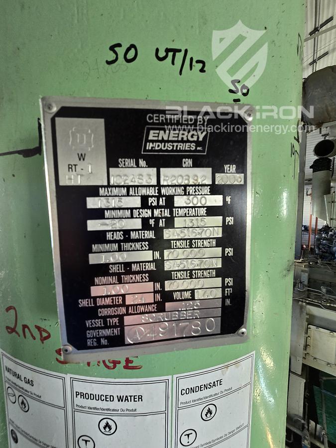 Used 1480 hp Waukesha L7042GSI Ariel JGK/4 2-Stage Sour Recip