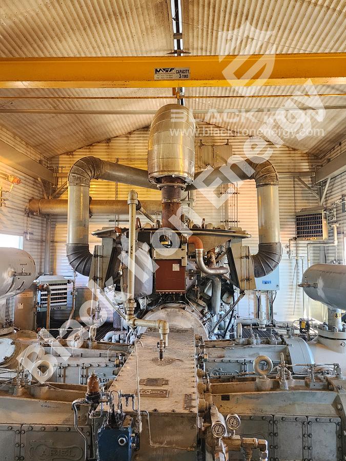 Used 1480 hp?? Waukesha L7042GL Natural Gas Engine (NO NAMEPLATE) c/w Silencer (Tag K-200)