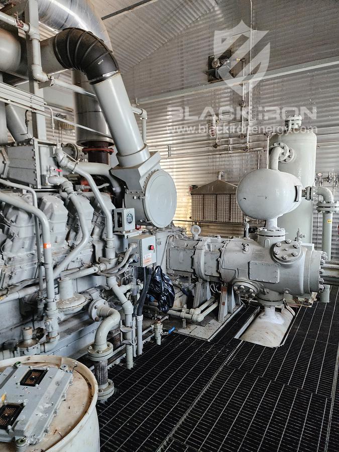 Used 1150 hp CAT G3516LE-A3 GE Gemini ES602 2-Stage Sour (1 of 2 Available)