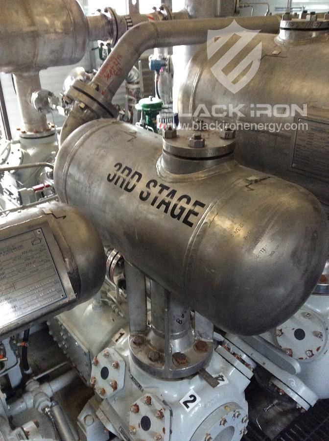 Used Qty. 2 - 300hp EMD Ariel JGA/6 5-Stage Acid Gas Units