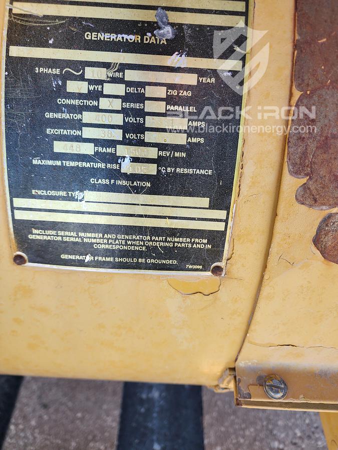 Used 200 KW CAT G3406SI Genset