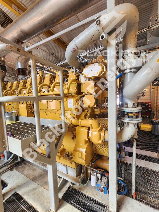 Used 2370 hp Caterpillar G3608-A3 natural gas engine c/w EJW/TAW Cooler, Air Intake, Silencer, & Hot Start (Tag K-5800)