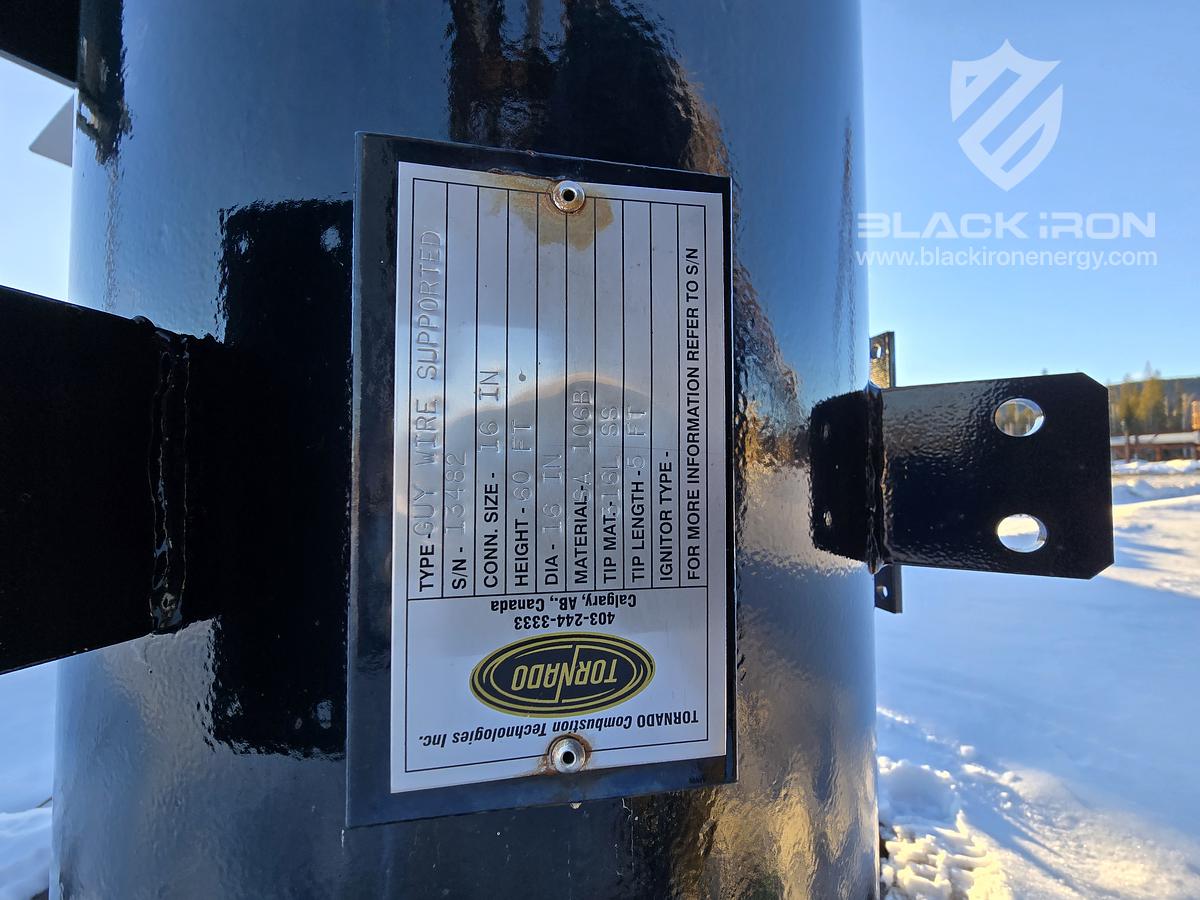 New Surplus 16" OD x 60' H Flare Stack