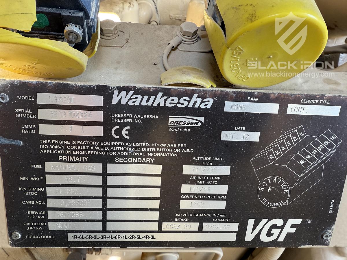 Used 500 kW Waukesha L36GSI Genset