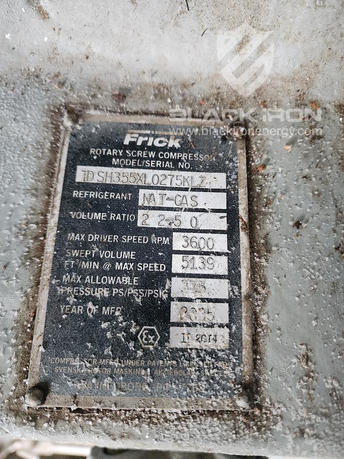 Used CAT G3516 Frick 355