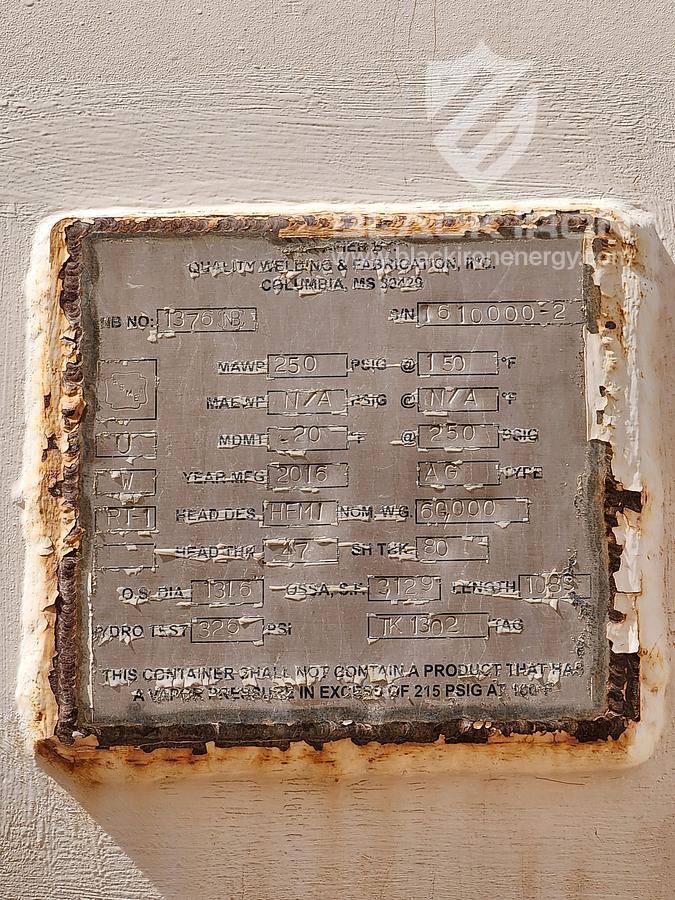 Used 60,000 USG x 250 psig MAWP Bullets (4 available)