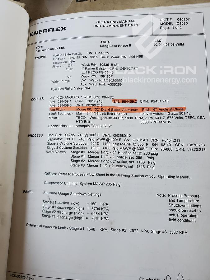 Used 3412 JGJ4 3 stage sour