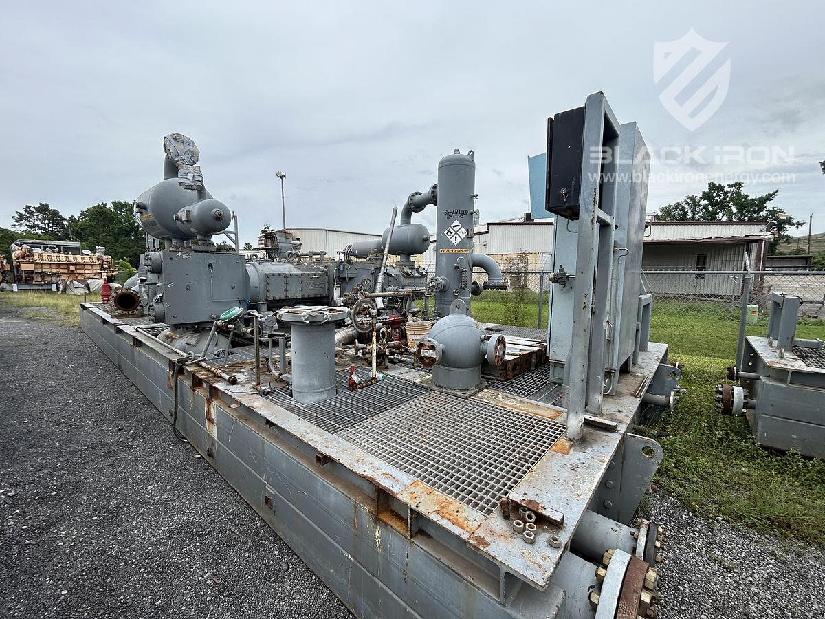 Used 2370 hp CAT 3608TA Ariel JGD/4 4-Stage Sour Recip Unit #090132