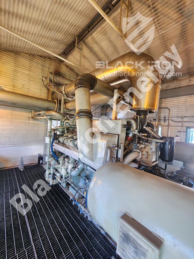 Used 1480 hp Waukesha L7042GSI Natural Gas Engine c/w Silencer/Catalytic Converter (Tag K-1220)