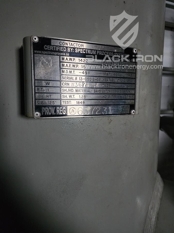 New Surplus 30" OD x 30' S/S x 1415 psig Sour Dehy