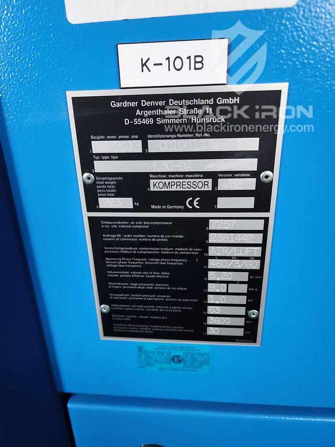 New Surplus Dual 40 hp EMD Instrument Air Package