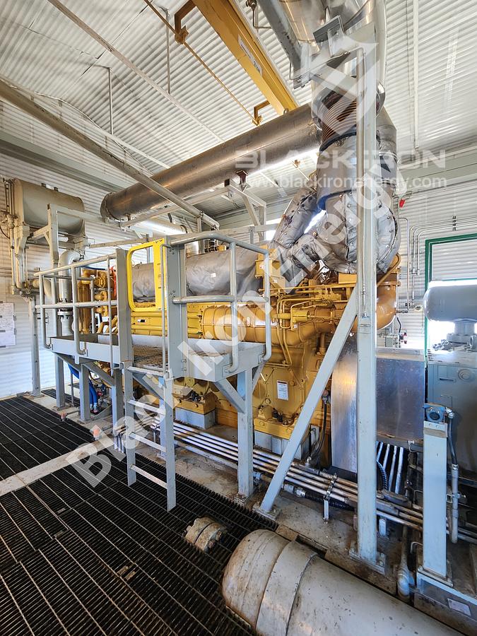 Used 2370 hp Caterpillar G3608-A3 natural gas engine c/w EJW/TAW Cooler, Air Intake, Silencer, & Hot Start (Tag K-5800)