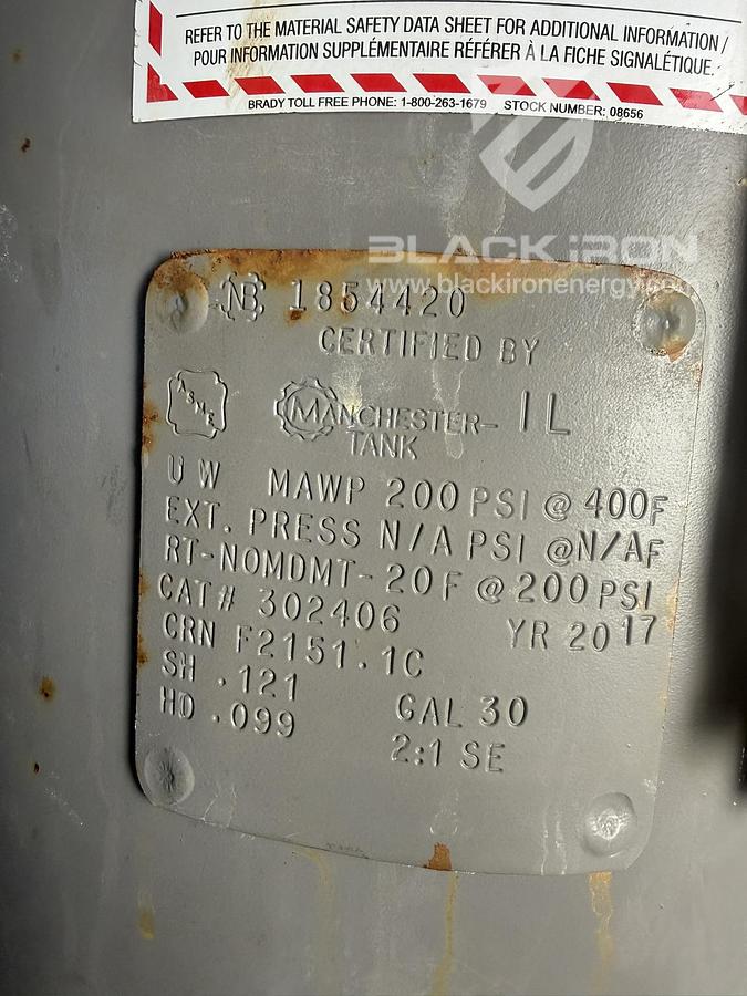 Used 30" x 10', 1440 Psi, Vertical w/ 400BBL Tank - Separator #15051