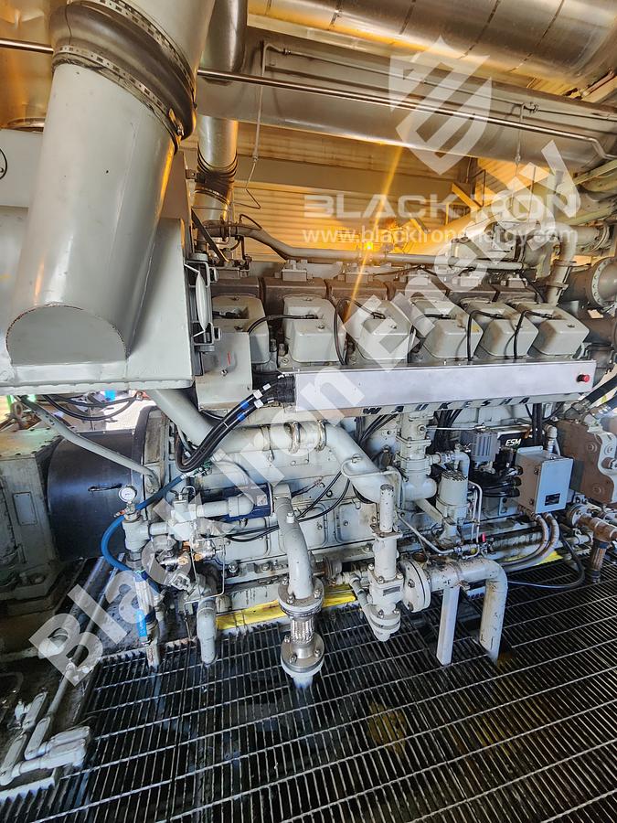 Used 1480 hp Waukesha L7042GSI Natural Gas Engine c/w Silencer/Catalytic Converter (Tag K-1220)