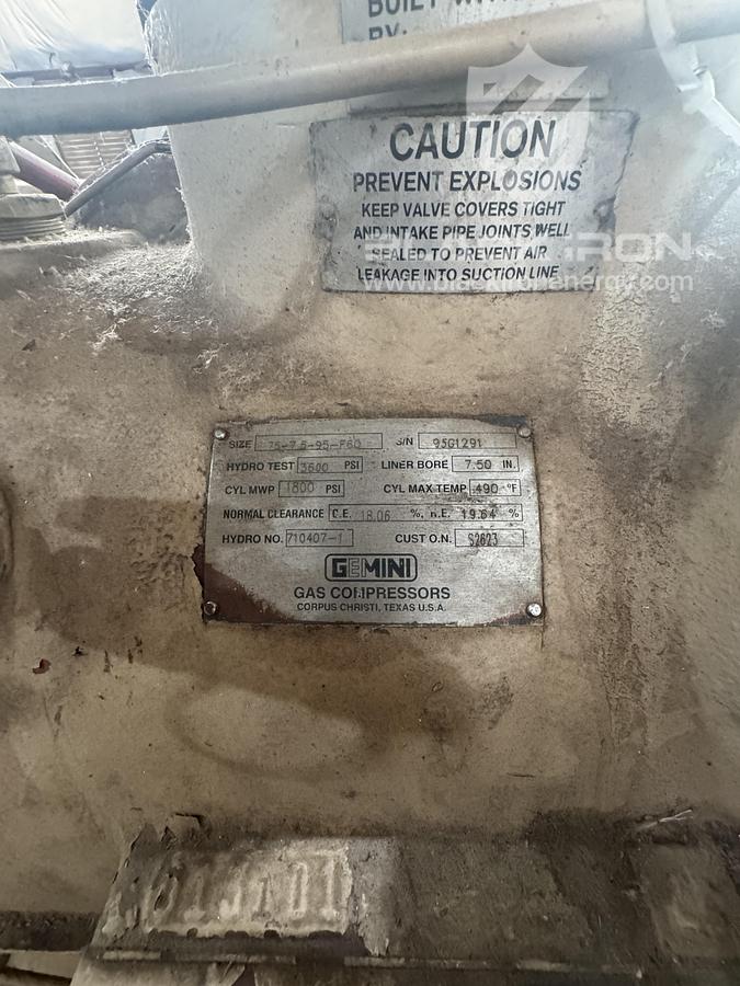 Used 2500 HP CAT G3608 2 Stage Sweet Gemini F117
