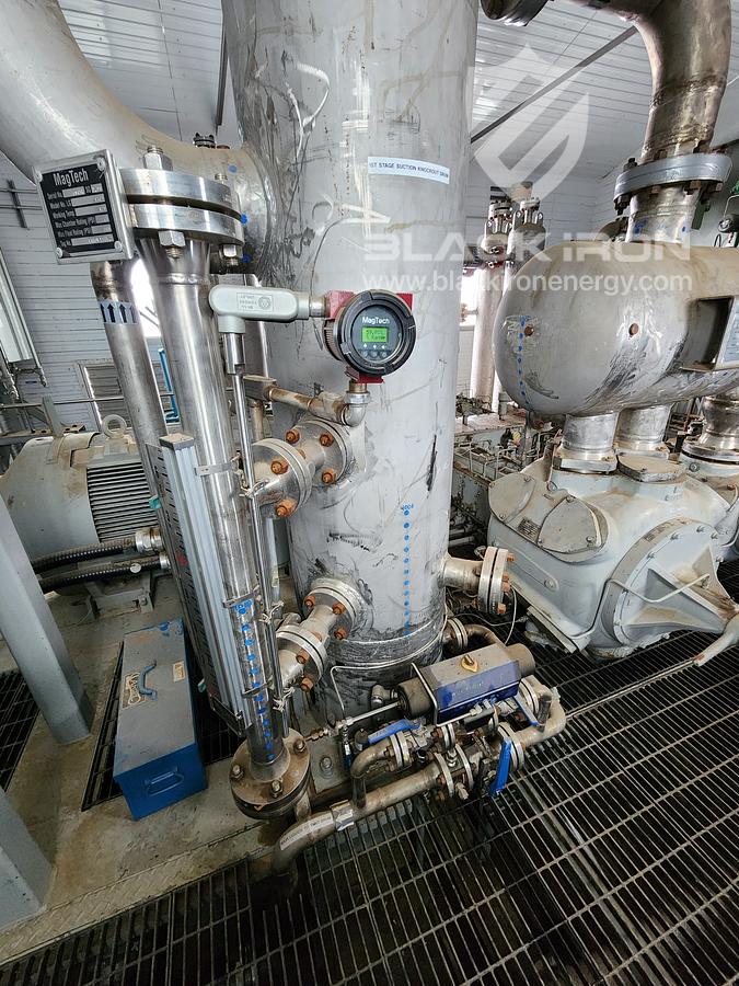 Used 400hp Ariel JGJ4, 5 Stage Acid Gas Compressor