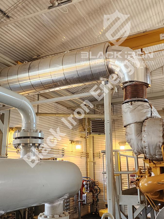 Used 2370 hp Caterpillar G3608-A3 natural gas engine c/w EJW/TAW Cooler, Air Intake, Silencer, & Hot Start (Tag K-5800)