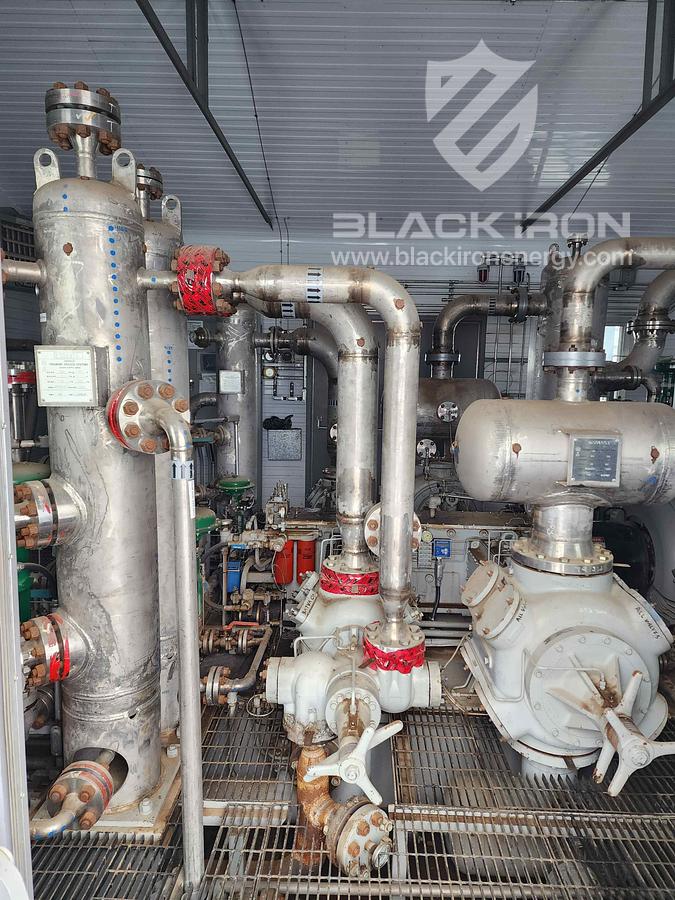Used 400hp Ariel JGJ4, 5 Stage Acid Gas Compressor