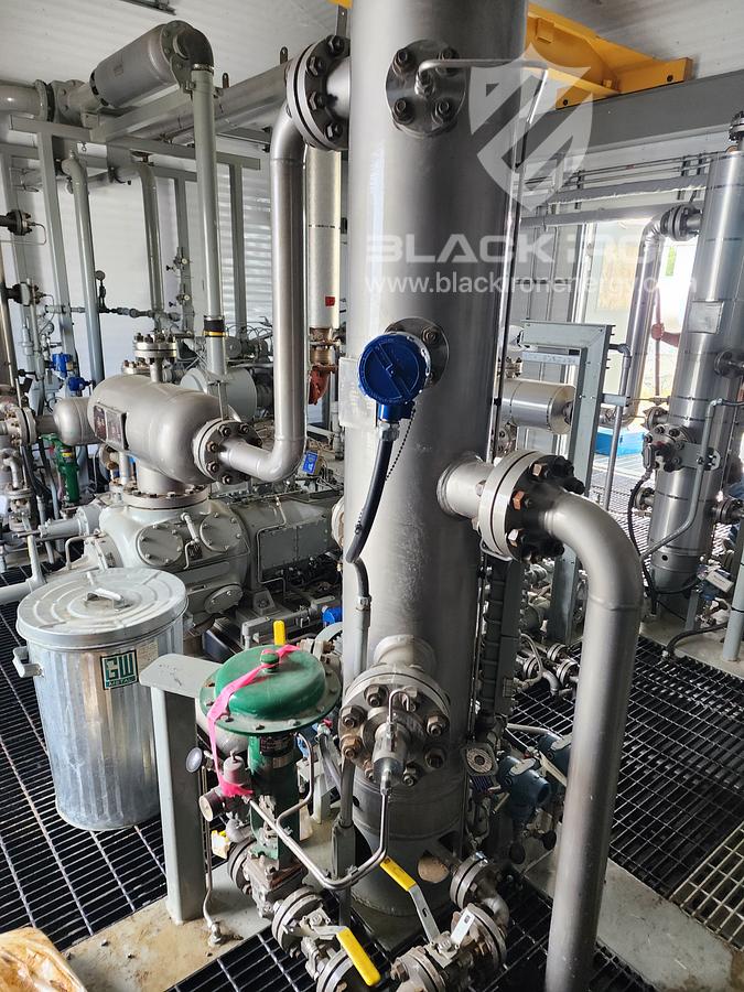 Used 169 hp Cat 3306TA Ariel JG4-4 Acid Gas Compressor