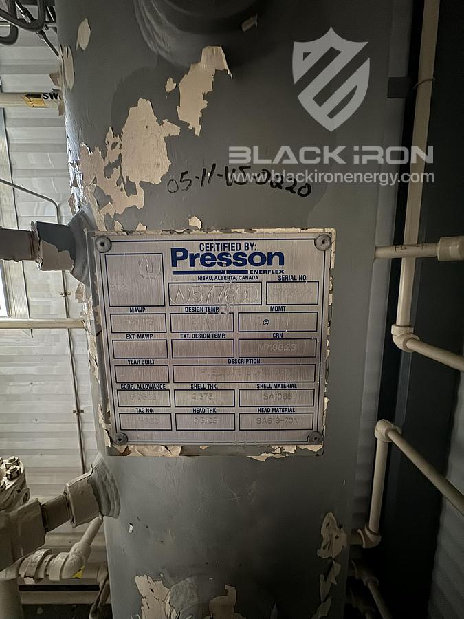 Used 60" Sour Gas Inlet Separator