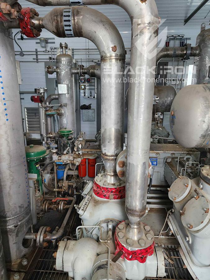 Used 400hp Ariel JGJ4, 5 Stage Acid Gas Compressor