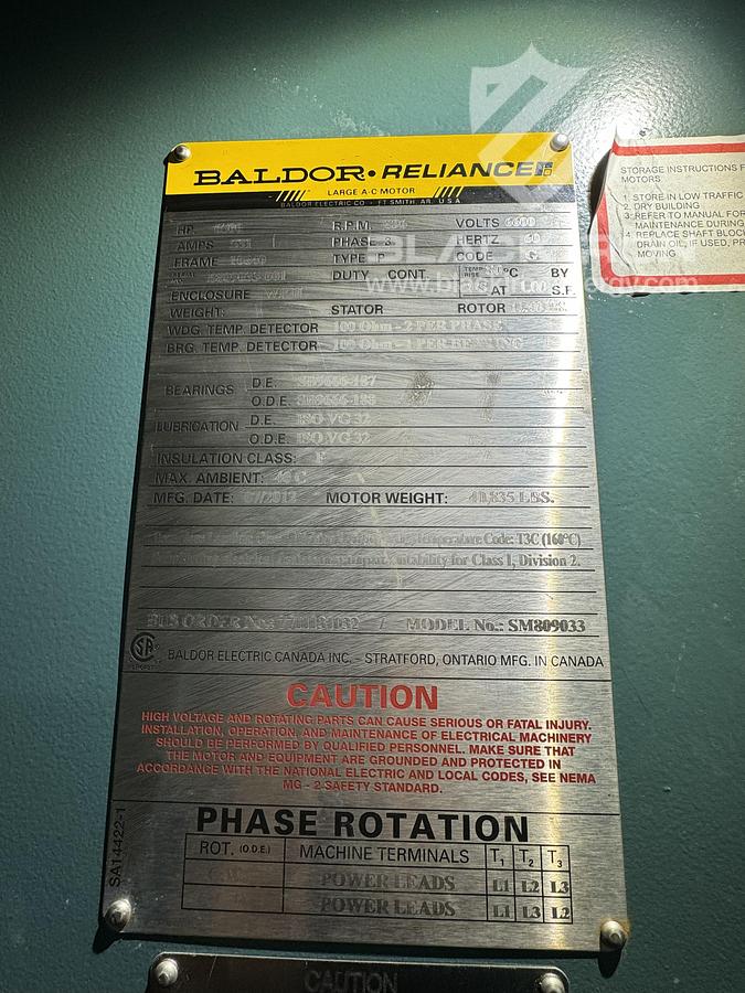 New Surplus 6500 hp Electric Drive, Ariel KBZ/6, 2-Stage, Sour, H.P.