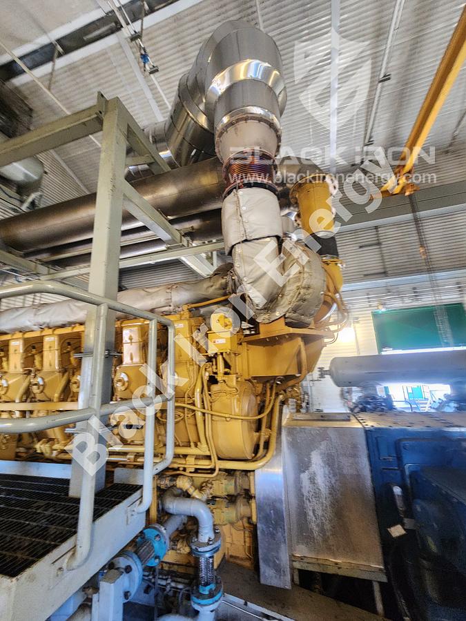 Used 5080 hp Caterpillar G3616-A3 natural gas engine c/w EJW/TAW Cooler, Air Intake, Silencer, & Hot Start (Tag K-5200)