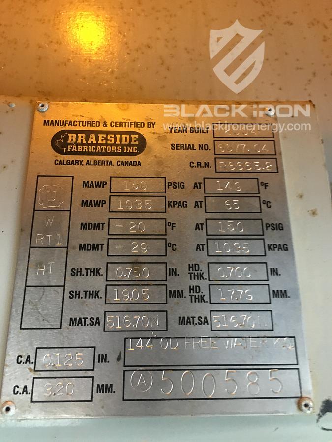 Used 144" x 52' FWKO