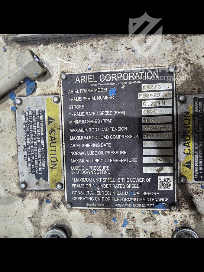Used 5500 hp GE Electric Drive Ariel KBZ/6 4-Stage (1 of 4 Available)