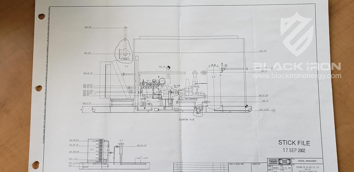 Used 600 hp Caterpillar 3412 Frick 355L Sour