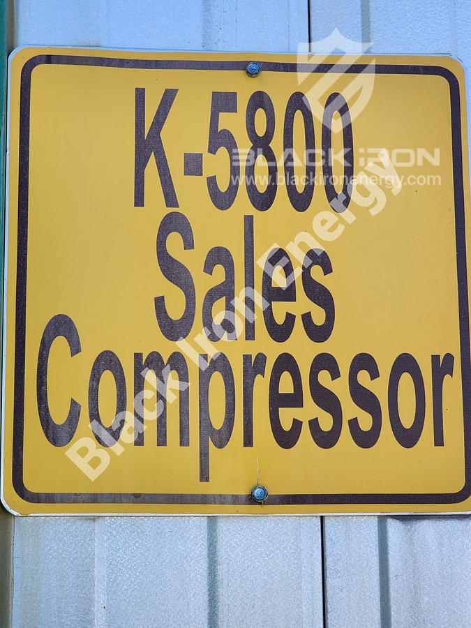 Used 2370 hp Caterpillar G3608-A3 natural gas engine c/w EJW/TAW Cooler, Air Intake, Silencer, & Hot Start (Tag K-5800)