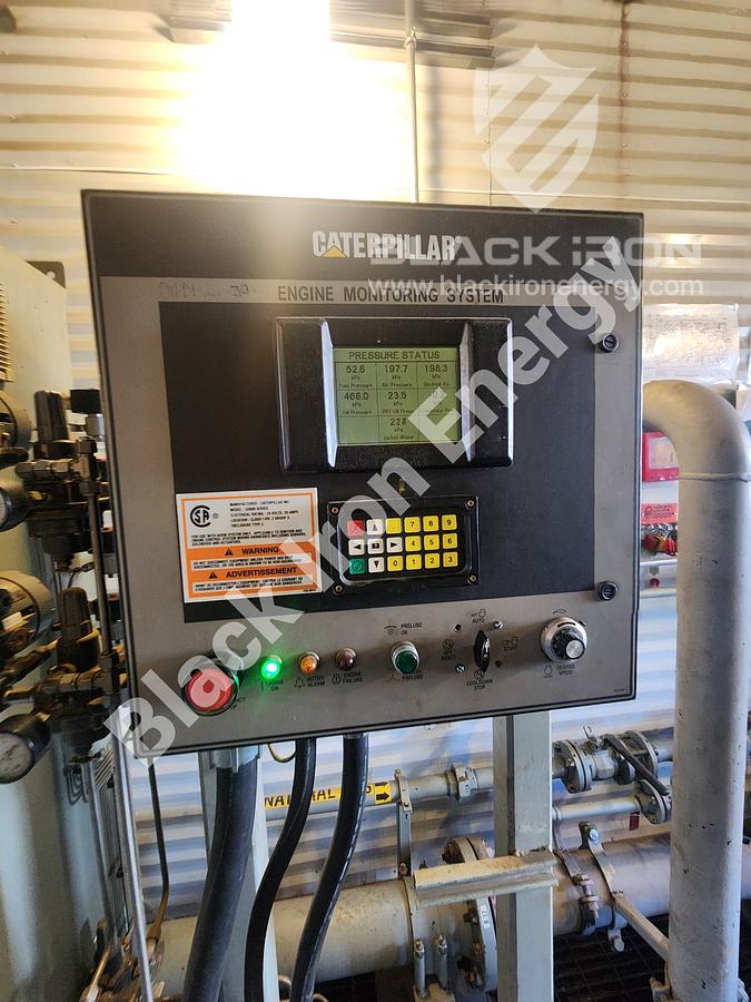 Used 5080 hp Caterpillar G3616-A3 natural gas engine c/w EJW/TAW Cooler, Air Intake, Silencer, & Hot Start (Tag K-5200)