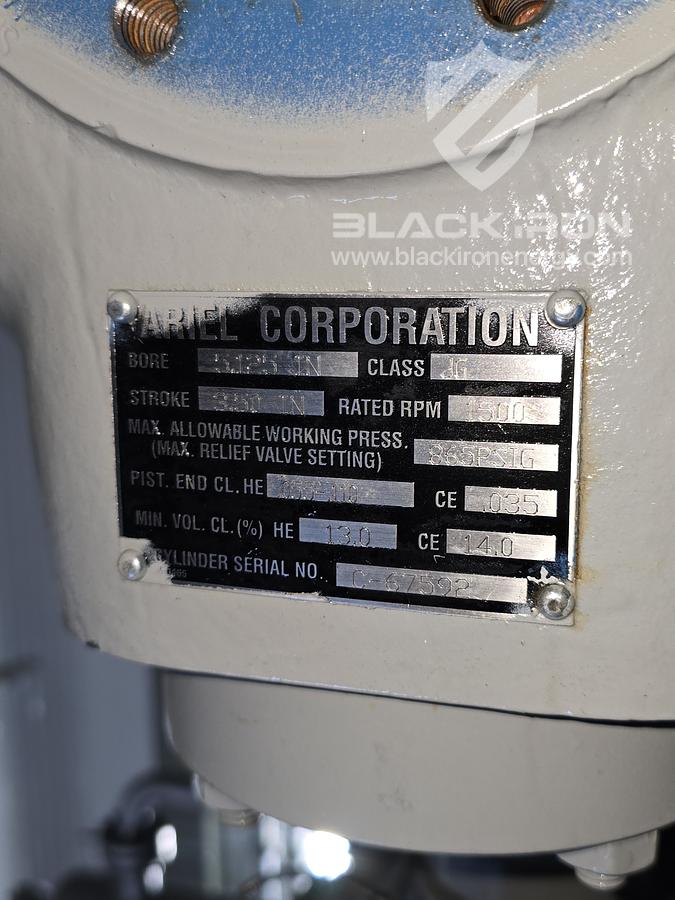 Used 169 hp Cat 3306TA Ariel JG4-4 Acid Gas Compressor