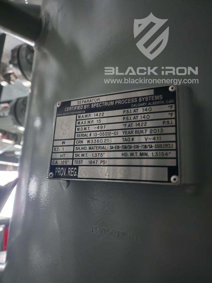 New Surplus 30" OD x 30' S/S x 1415 psig Sour Dehy