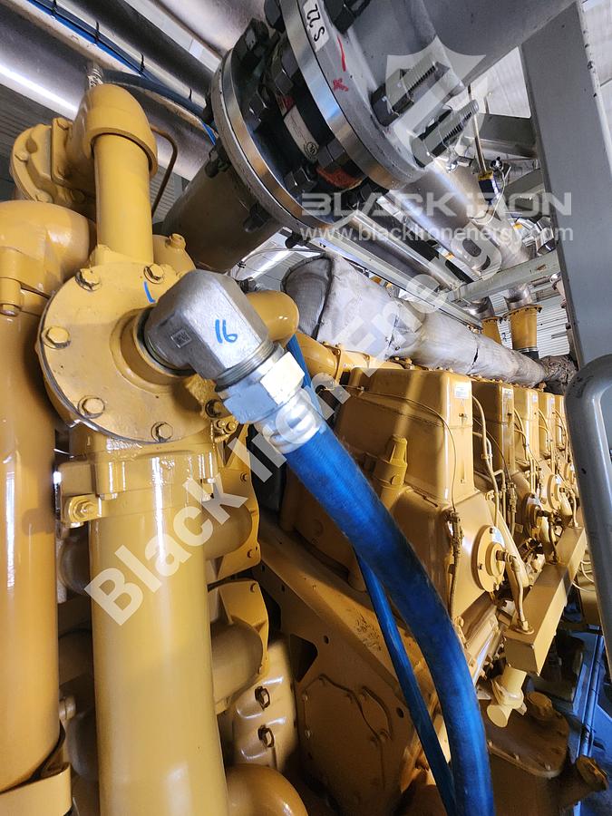 Used 5080 hp Caterpillar G3616-A3 natural gas engine c/w EJW/TAW Cooler, Air Intake, Silencer, & Hot Start (Tag K-5200)