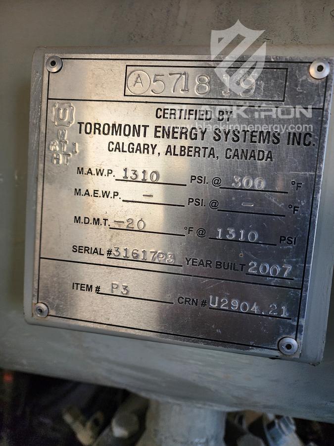 Used 1150 hp CAT G3516LE-A3 GE Gemini ES602 2-Stage Sour (1 of 2 Available)