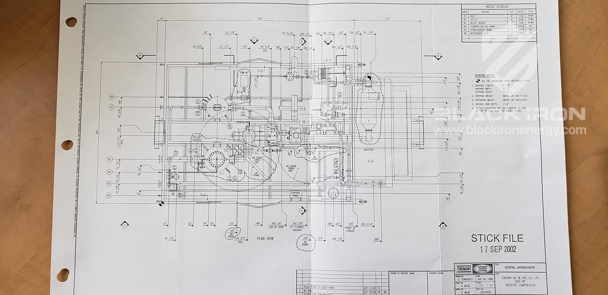 Used 600 hp Caterpillar 3412 Frick 355L Sour
