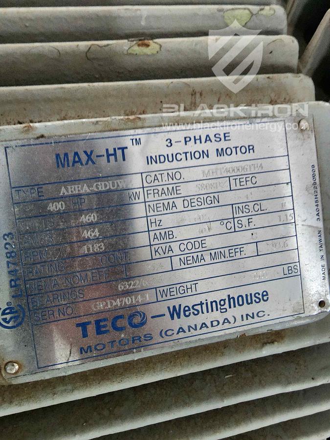 Used 400hp Ariel JGJ4, 5 Stage Acid Gas Compressor