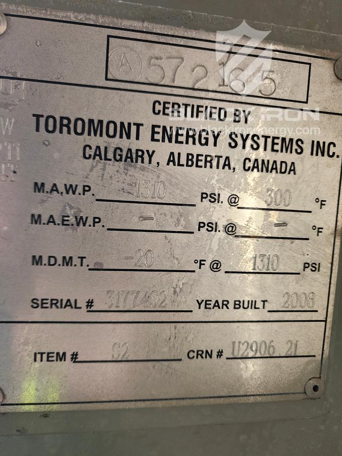 Used 1150 hp CAT G3516LE-A3 GE Gemini ES602 2-Stage Sour (1 of 2 Available)