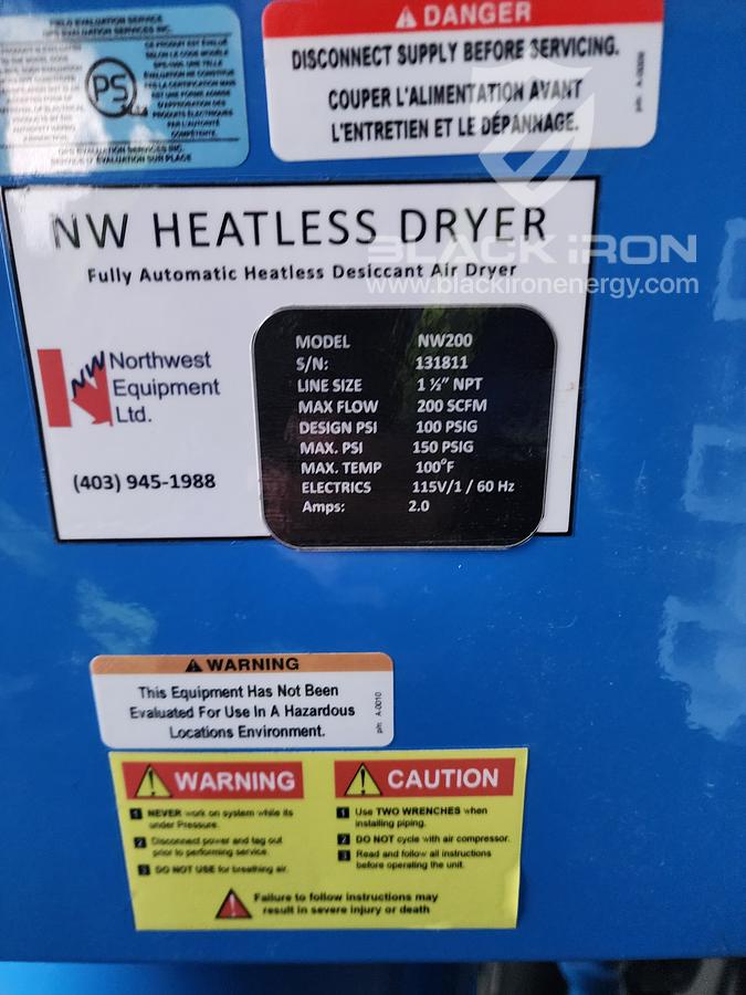 New Surplus Dual 40 hp EMD Instrument Air Package