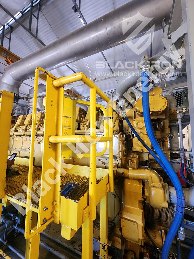 Used 2370 hp Caterpillar G3608-A3 natural gas engine c/w EJW/TAW Cooler, Air Intake, Silencer, & Hot Start (Tag K-2800)