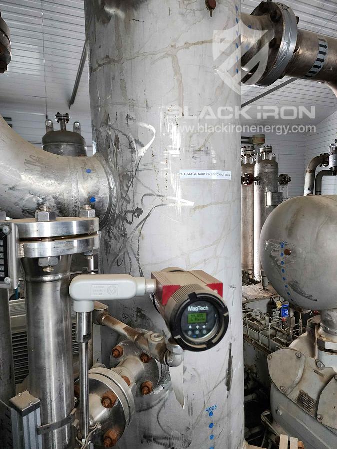 Used 400hp Ariel JGJ4, 5 Stage Acid Gas Compressor