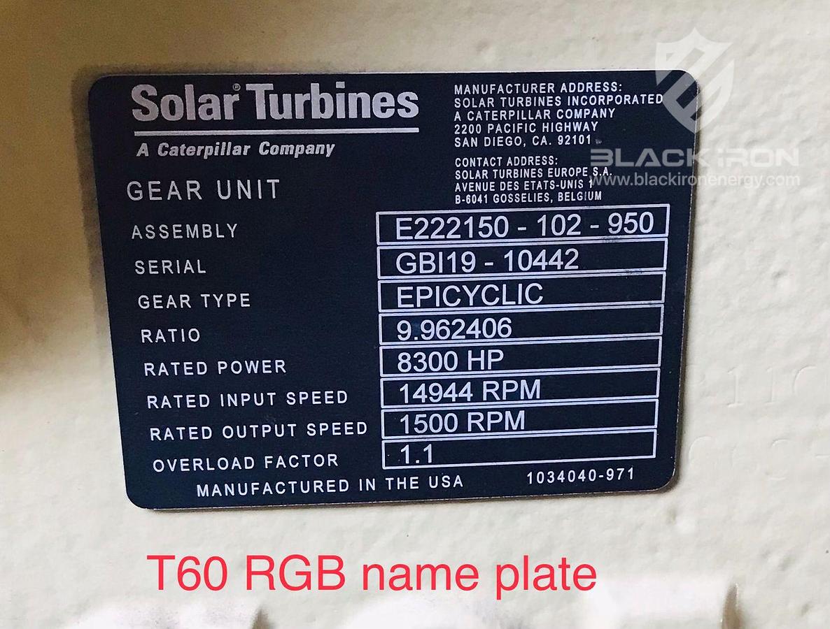 Used 5500 Kw T60 Gas Turbine