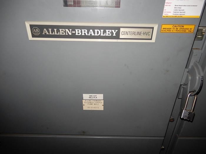 Used 2400V ROCKWELL AUTOMATION ALLEN BRADLEY MOTOR STARTER SECTION