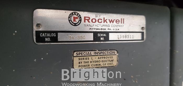 Used Rockwell 34-350, 5hp Used Table Saw