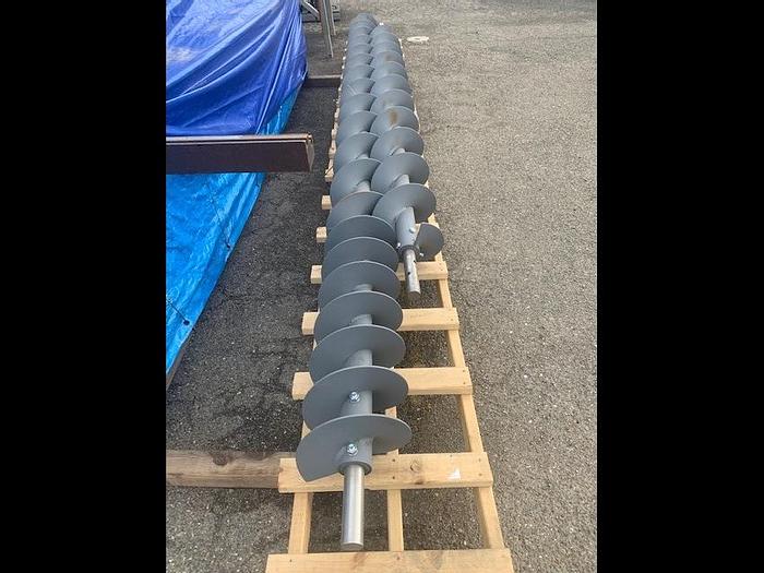 Used 12" Diameter x 28" Mild Steel Auger Screws