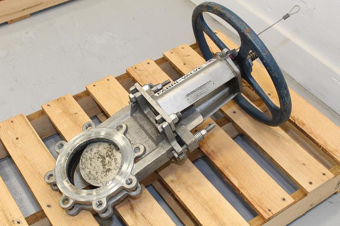 Used Fabri-Valve 6" Hand Operated Knife Gate Valve #43984