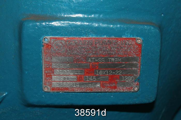 Used Goulds 3175 L 10x12x22 Pump #38591