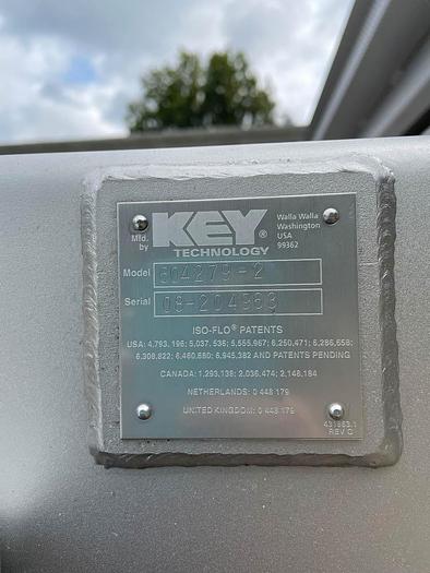 Used 2008 Key Technology Iso-Flo Dewatering Shaker 604279-2