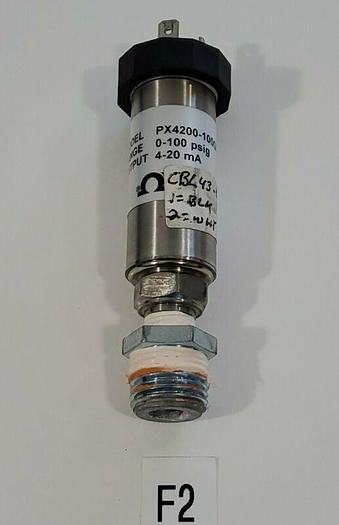 Used *PREOWNED* Omega PX4200-100GI Pressure Sensor 0-100 PSIG 4-20MA + WARRANTY!